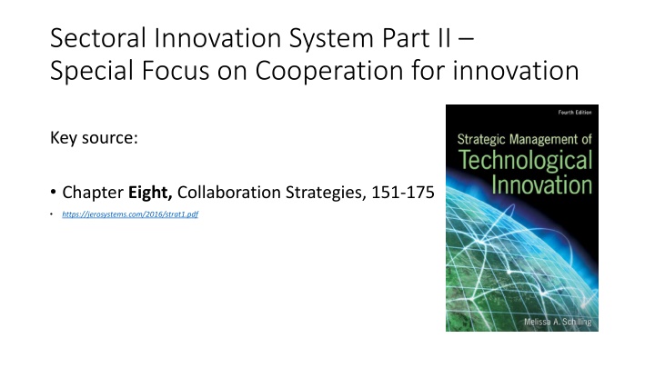 sectoral innovation system part ii special focus n.w