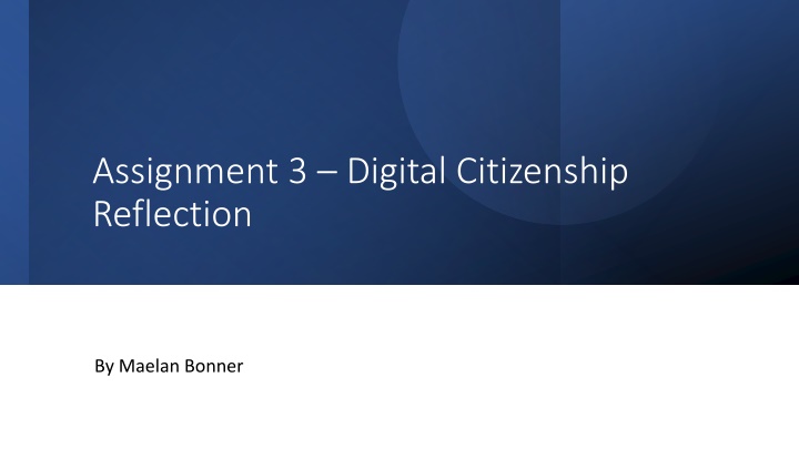 assignment 3 digital citizenship reflection n.w
