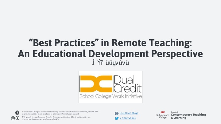 best practices in remote teaching an educational n.w