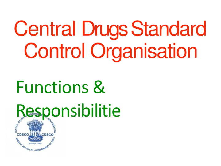 central drugs standard control organisation n.w