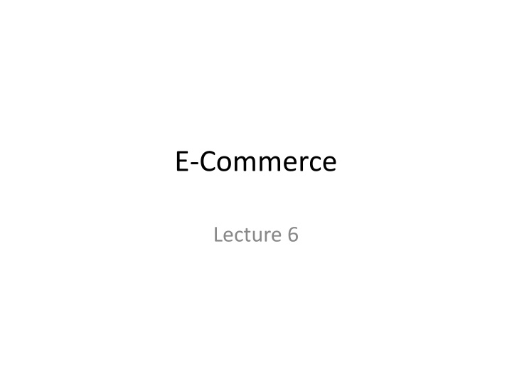 e commerce n.w