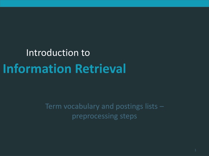 introduction to information retrieval n.w