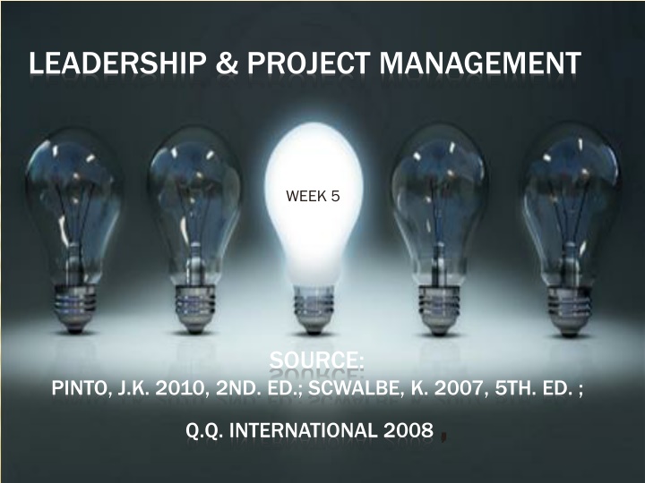 leadership project management n.w