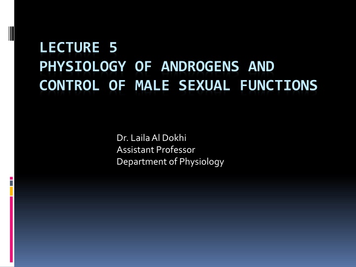 lecture 5 physiology of androgens and control n.w