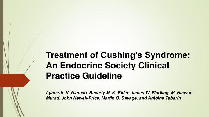 Treatment Goals for Cushing's Syndrome: Recommendations and Evidence