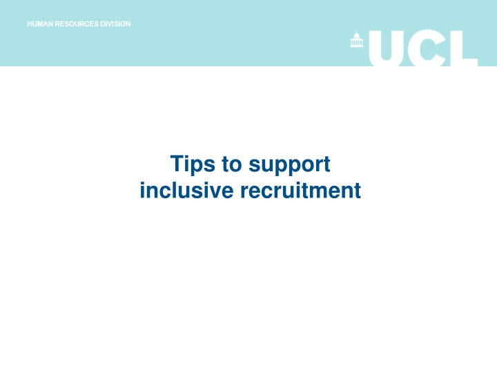tips to support inclusive recruitment n.w