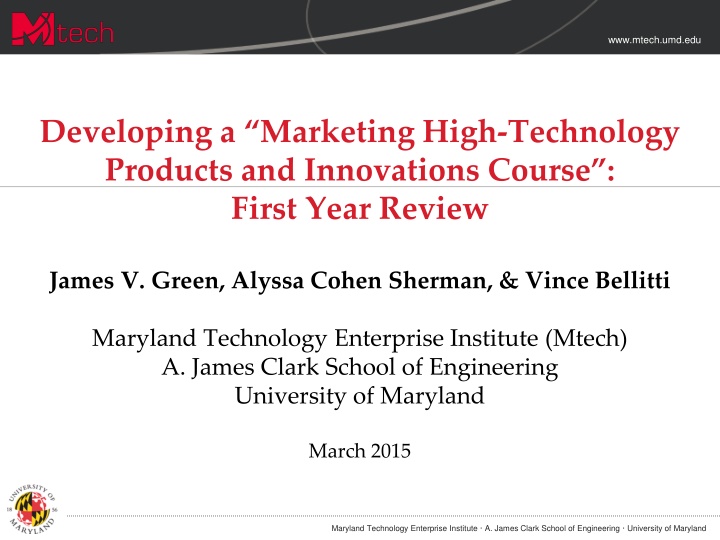 www mtech umd edu n.w