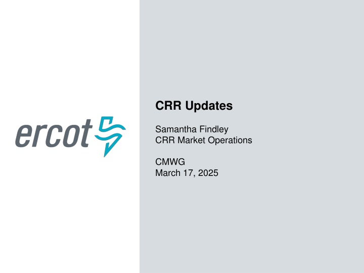 Market Operations Update - Samantha Findley