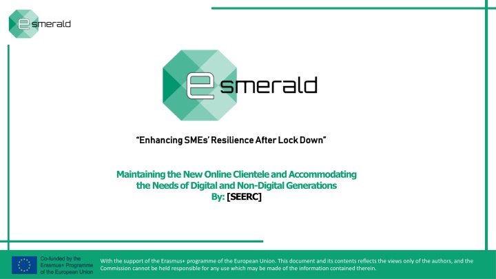 enhancing smes resilience after lock down n.w