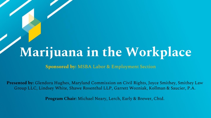 marijuana in the workplace sponsored by msba n.w