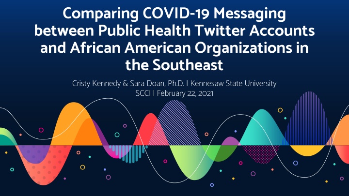 Analyzing COVID-19 Messaging Among Public Health Twitter Accounts and African American Organizations