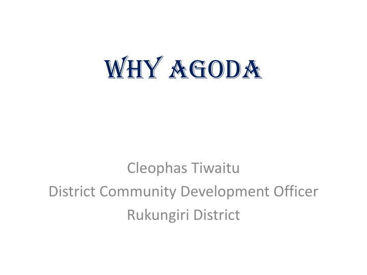 why agoda n.w