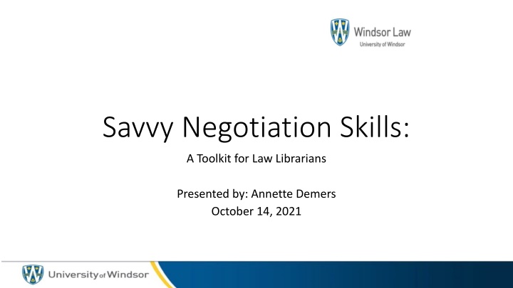 savvy negotiation skills n.w