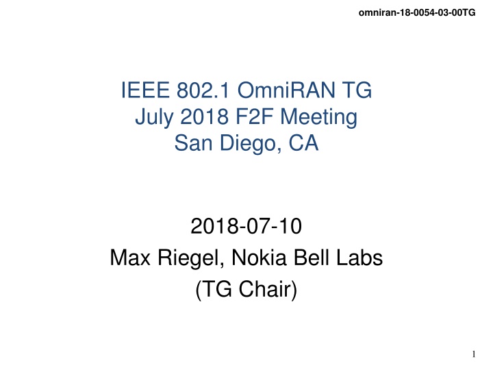 omniran 18 0054 03 00tg n.w