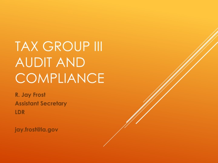 tax group iii audit and compliance n.w
