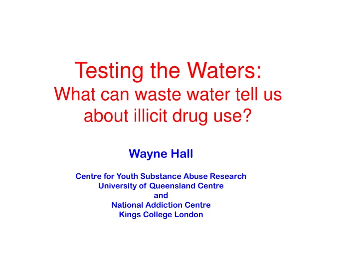testing the waters what can waste water tell n.w