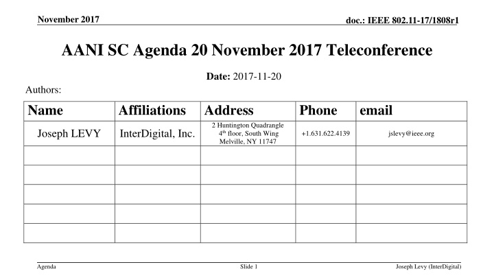 november 2017 n.w