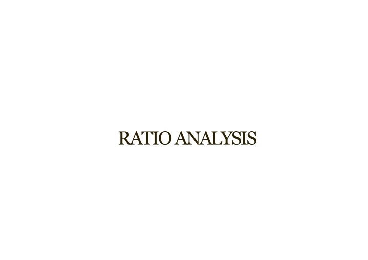 ratioanalysis n.w