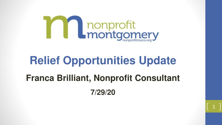 relief opportunities update n.w