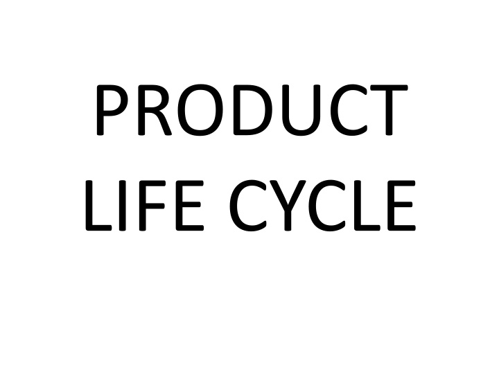 product life cycle n.w
