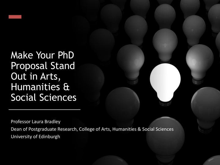 make your phd proposal stand out in arts n.w