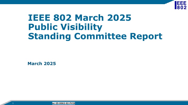 ieee 802 march 2025 public visibility standing n.w
