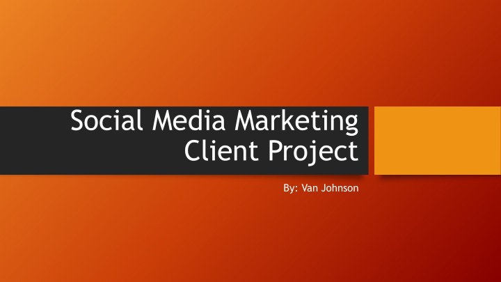 social media marketing client project n.w