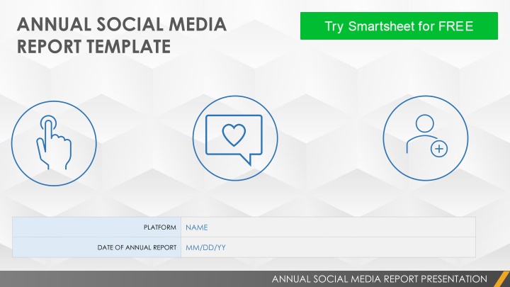 annual social media report template n.w