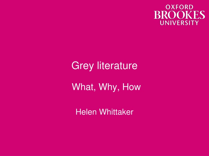 grey literature n.w