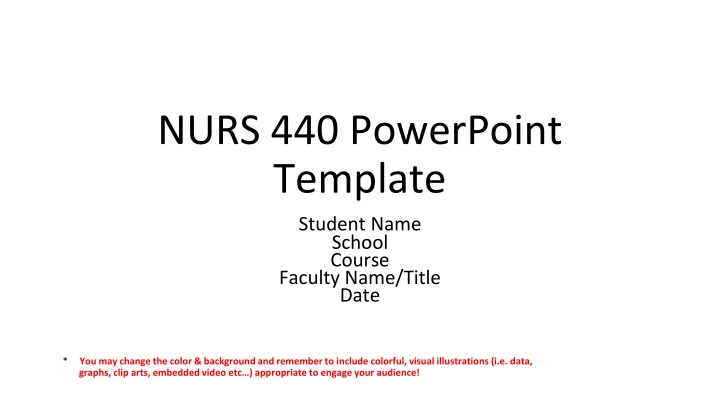 nurs 440 powerpoint template n.w