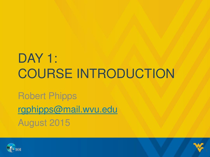 day 1 course introduction n.w