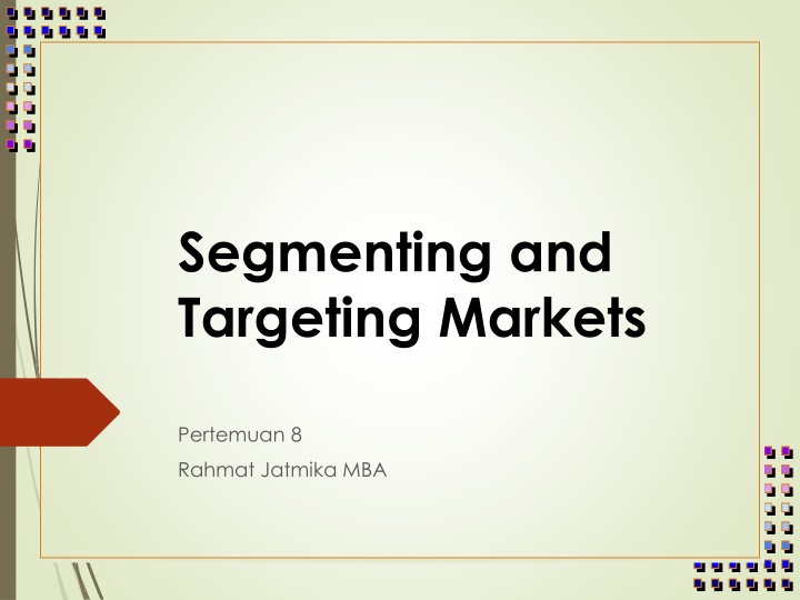 segmenting and targeting markets n.w