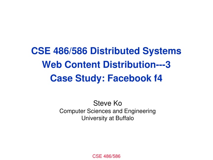 cse 486 586 distributed systems web content n.w