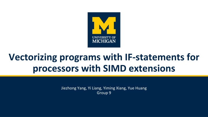 vectorizing programs with if statements n.w