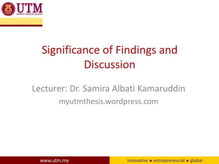 significance of findings and discussion n.w