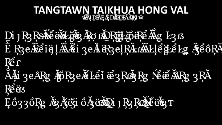 tangtawn taikhua hong val p athi n.w
