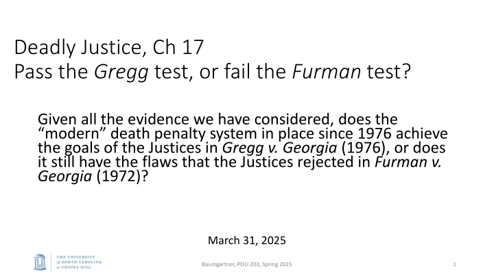 deadly justice ch 17 pass the gregg test or fail n.w
