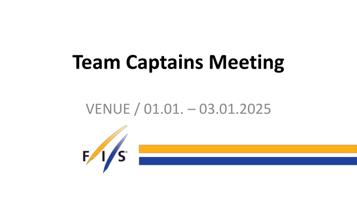 team captains meeting n.w