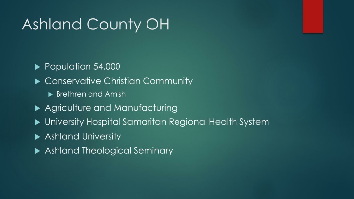 ashland county oh n.w