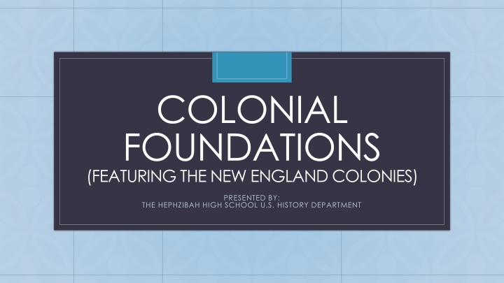 colonial foundations featuring the new england n.w