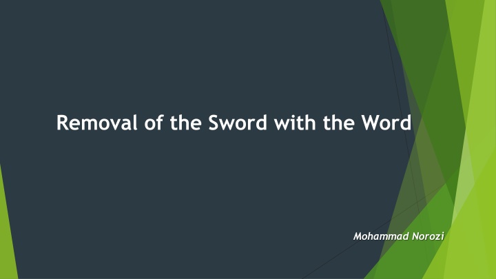 removal of the sword with the word n.w