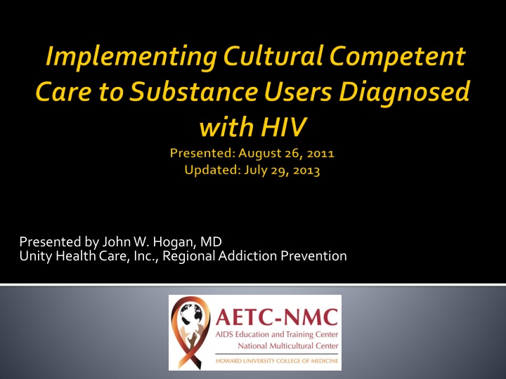 presented by john w hogan md unity health care n.w