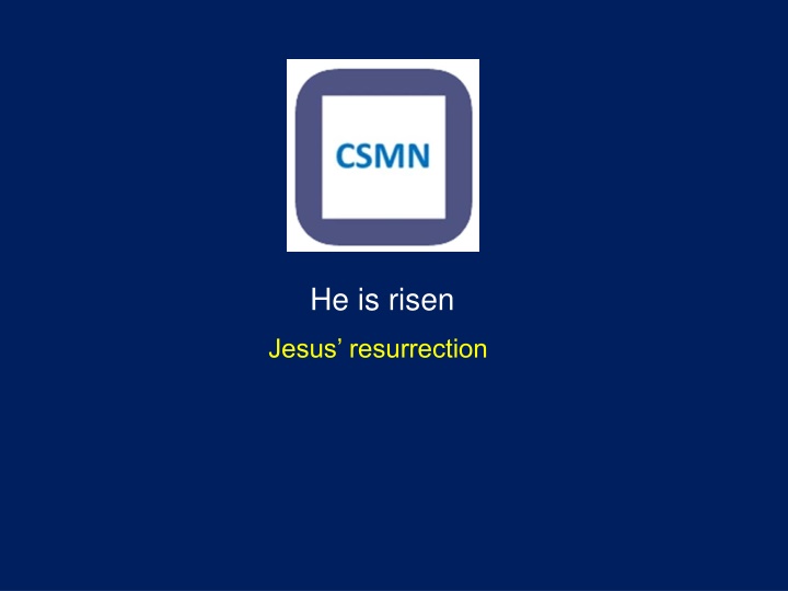 he is risen n.w