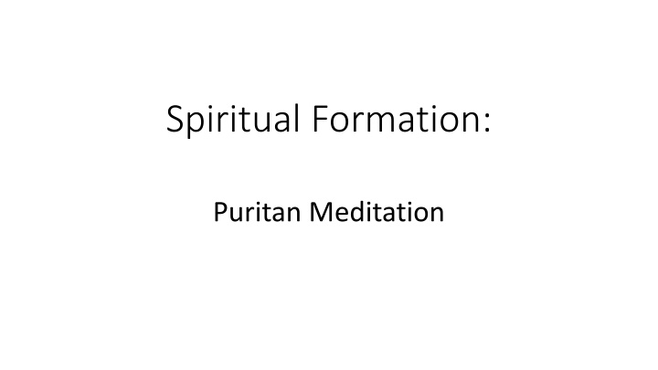 spiritual formation n.w