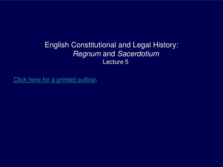 english constitutional and legal history regnum n.w