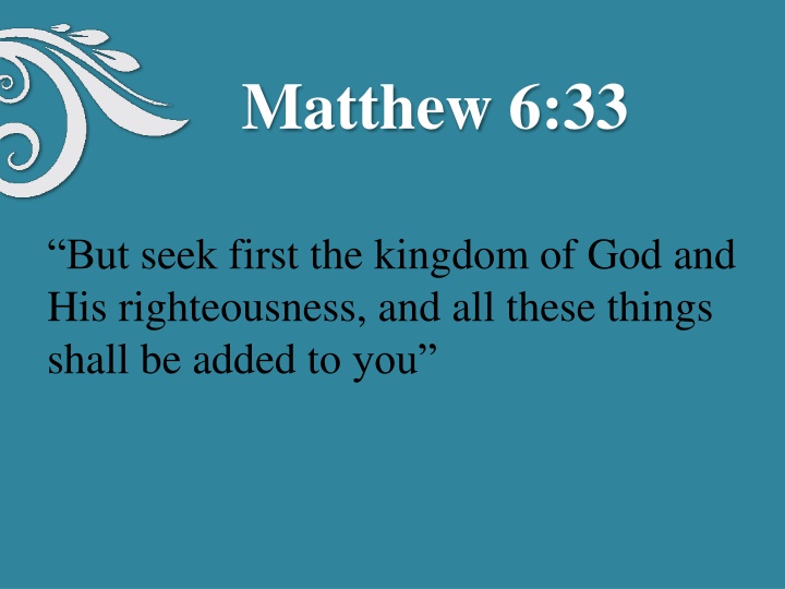 matthew 6 33 n.w