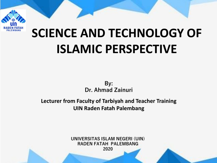 science and technology of islamic perspective n.w