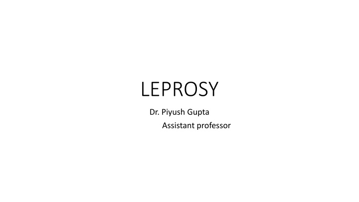 leprosy n.w