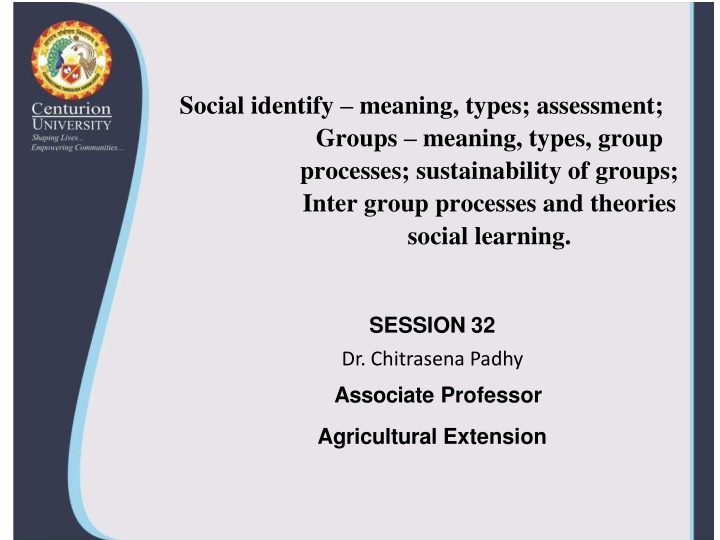 social identify meaning types assessment groups n.w