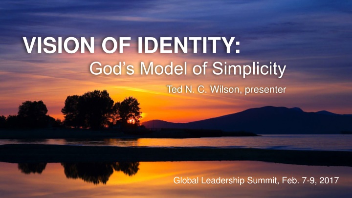 vision of identity god s model of simplicity n.w